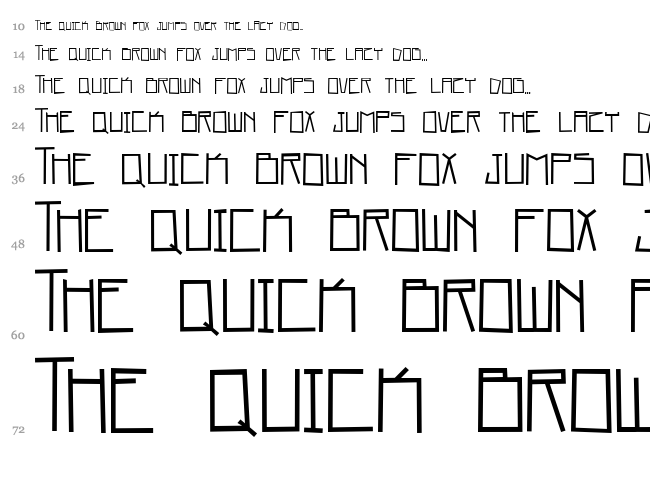 Home Square font waterfall